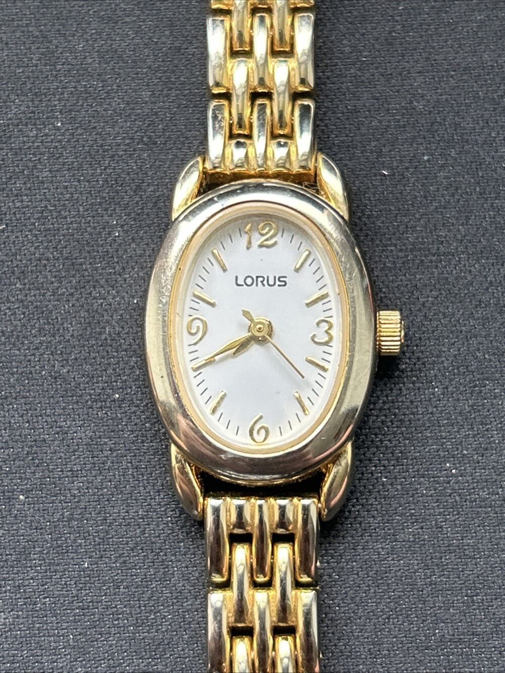 Lorus Gold Tone White Dial Women’s Quartz Watch